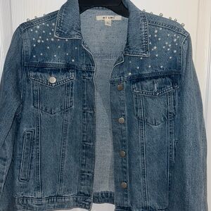DENIM PEARL JACKET